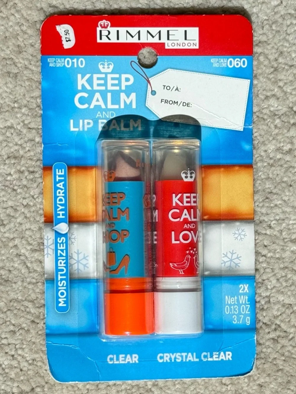 Rimmel London Keep Calm Lip Balm - Clear & Crystal Clear Keep Calm and SHOP/LOVE
